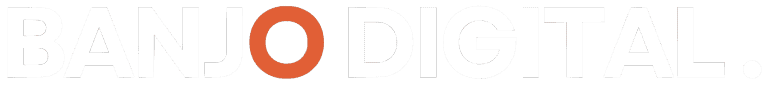 Banjo Digital Logo - White on Transparent Logo3