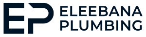 Eleebana Plumbing Logo Navy Blue, Transparent Background
