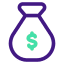 money-bag - ROI purple green