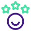 Banjo Digital Icon - We're Experts - rating lime purple