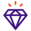Banjo Digital Icon - Website Redesign - diamond orange purple