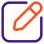 Banjo Digital Icon - Website Copywriting - write orange purple