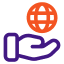 Banjo Digital Icon - Website Domains & Hosting - networking orange purple